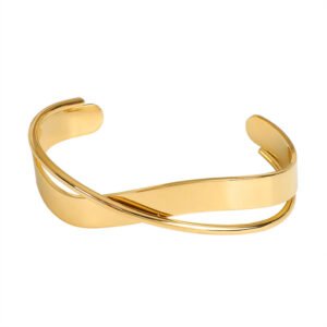 Strikethrough Bangle Bracelet