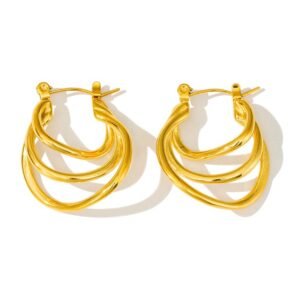 Angular 3 Tier Earrings